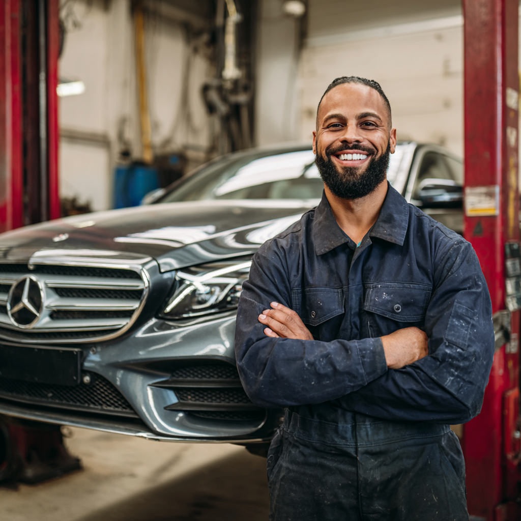 Professionele monteur van MT Autoservice